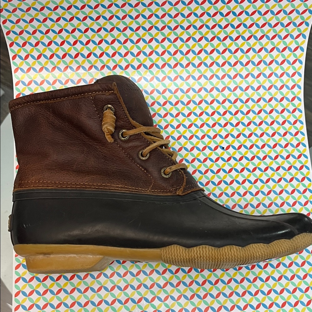 Sperry Brown and Black Duck Boots - Picture 12 of 12
